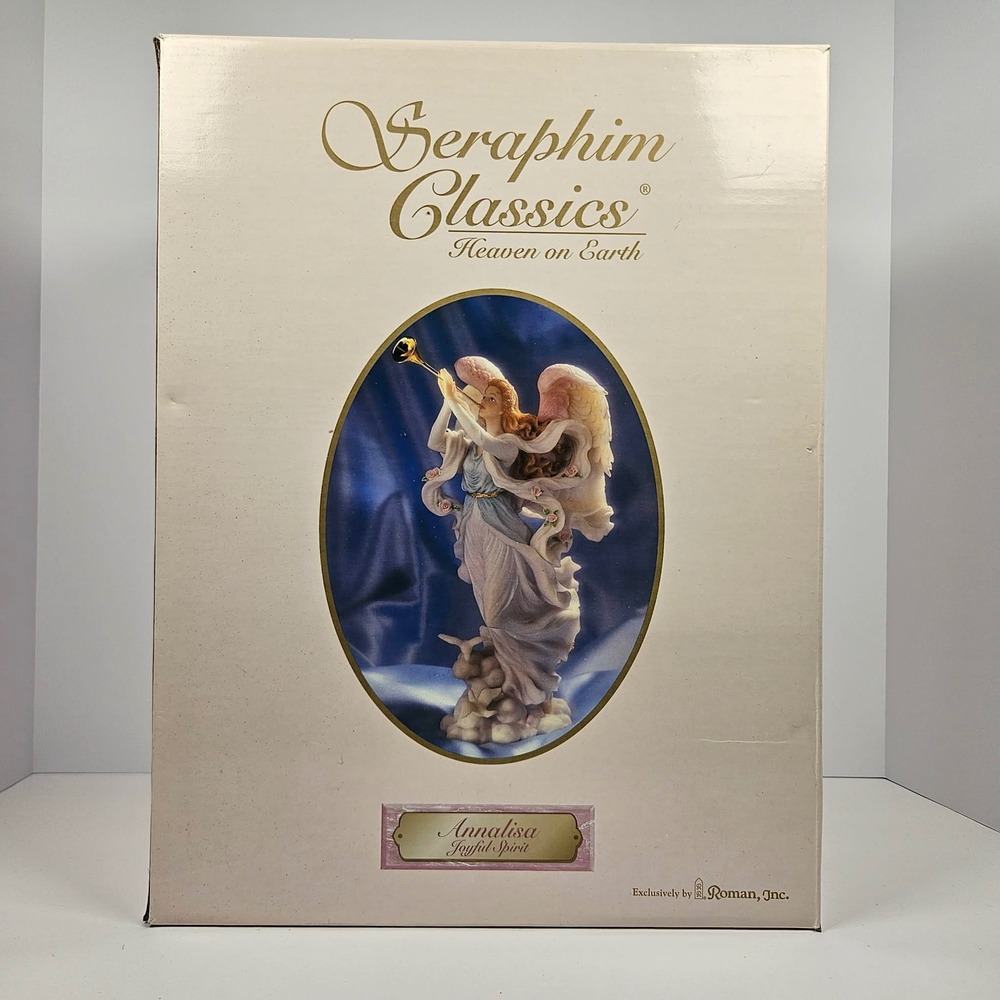 Large Seraphim Classics Annalisa Joyful Spirit Angel Figurine 81465 COA Box